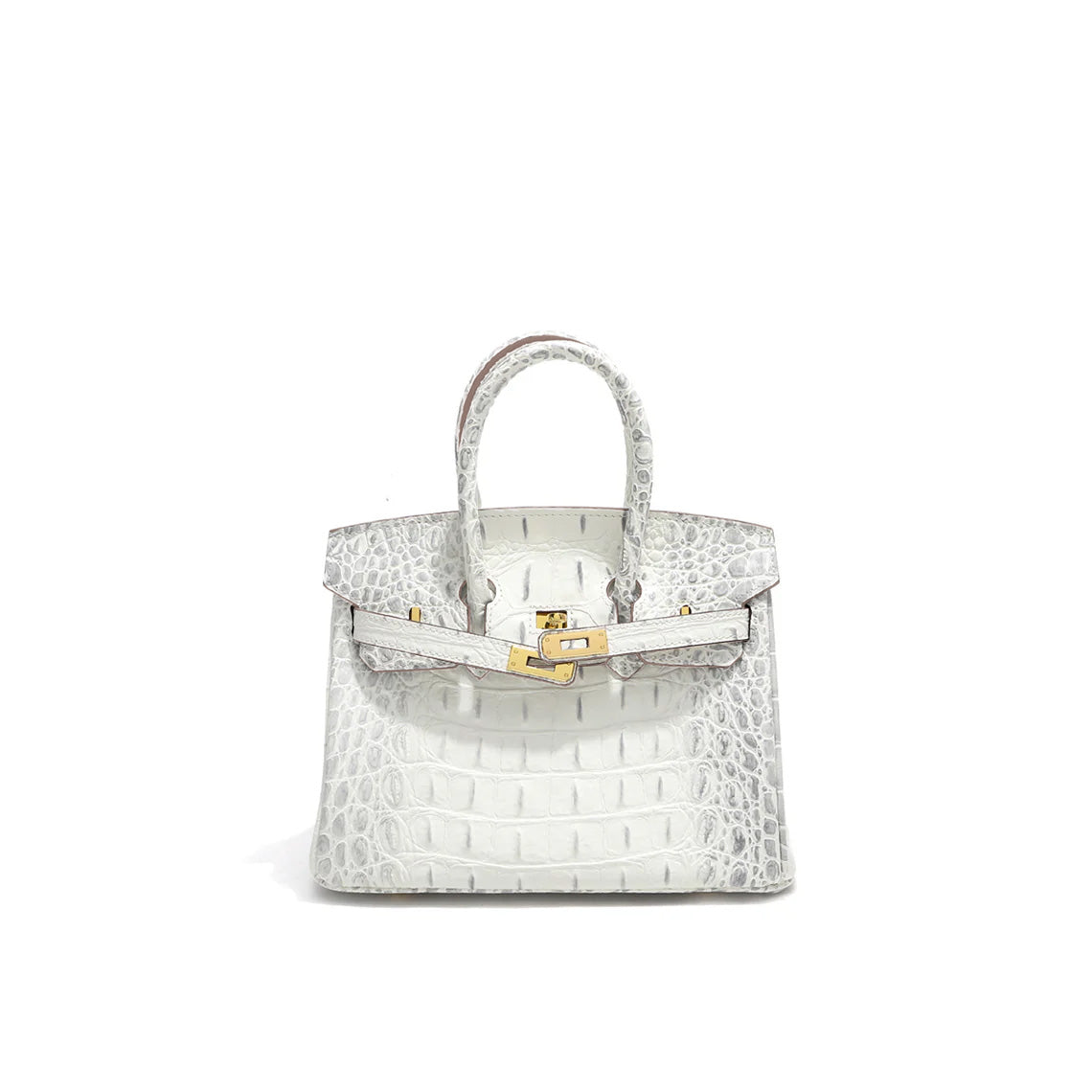 Crocodile Embossed Leather Inspired Trendy Platinum Bag – POPSEWING®