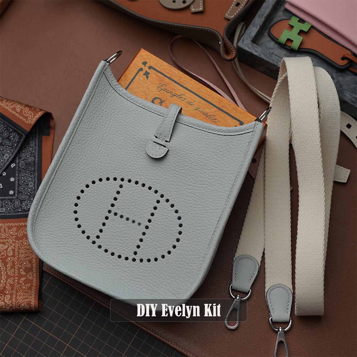 Hermes Mini Evelyne Replacement Bag Strap