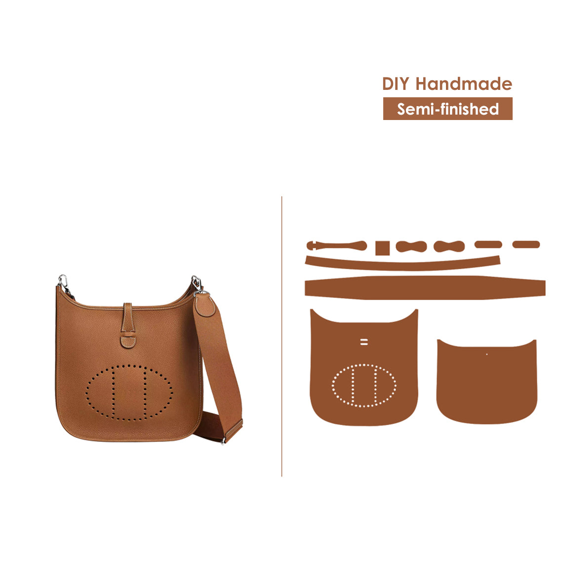 POPSEWING® フルグレインレザー風エヴリン29バッグ DIYキット