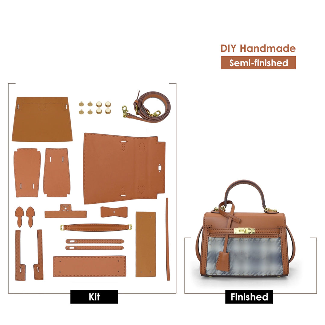 POPSEWING® Leather Dustbag Recycle Kelly Bag DIY Kit