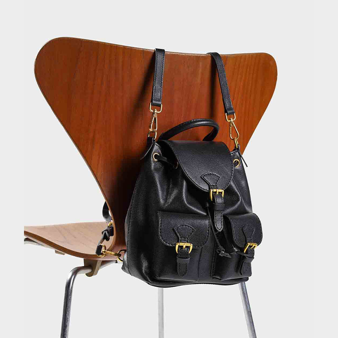 DIY Black Leather Backpack - A Leather Kit to Make Your Own Bag - POPSEWING®