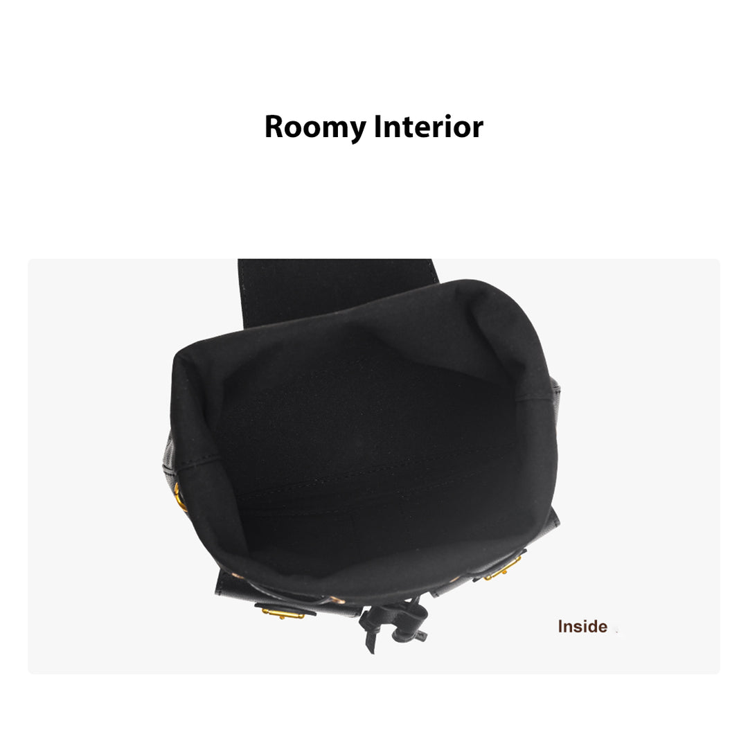 POPSEWING® Top Grain Leather Black Backpack DIY Kit