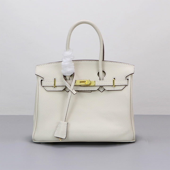 White Leather Bag | DIY Genuine Leather Bag with POPSEWING Kits