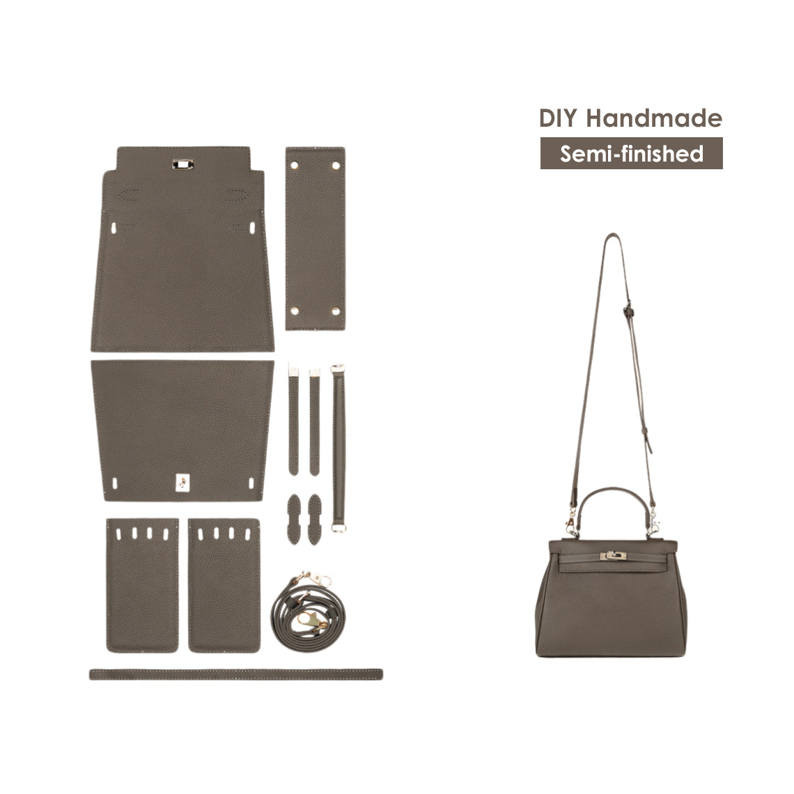 POPSEWING® Leather Handbag Bag DIY Kit | Classic Design Bags