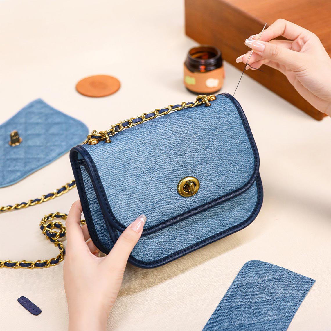 POPSEWING Small Flap Chain Bag | DIY Kit