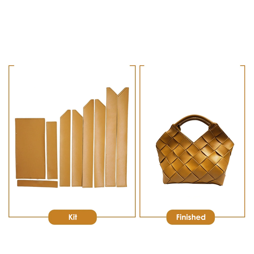 Genuine Leather Woven Handbag DIY Patterns | Homemade Leather Projects - POPSEWING®