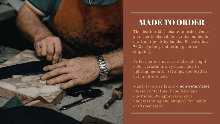 POPSEWING® Full Grain Leather Classic Roulis Bag - Advanced DIY Kits