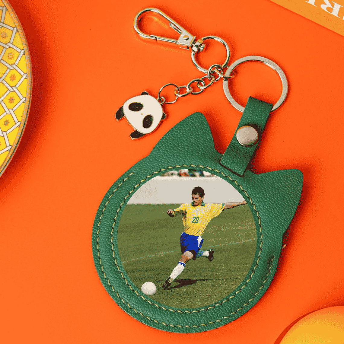 DIY leather keychain kit | personalized photo keychain