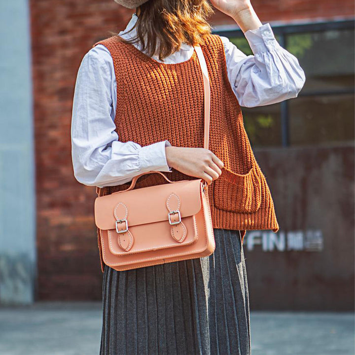 Orange Cambridge Satchel | DIY Bag | POPSEWING