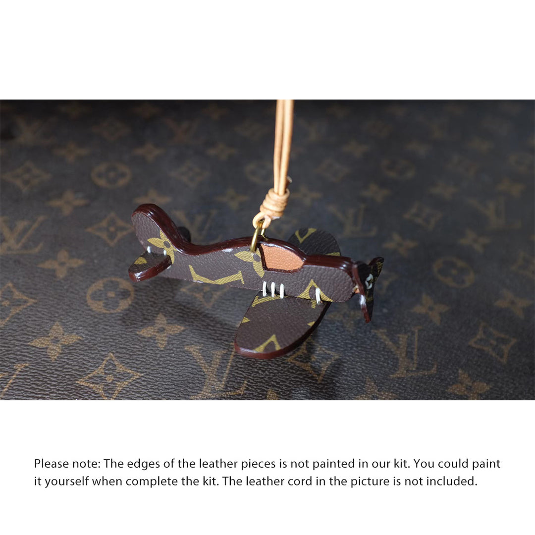 Monogram Leather Keychain Charm Handmade | DIY Gift Ideas - POPSEWING®