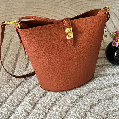 POPSEWING Leather Simple Bucket Crossbody Bag DIY Kit