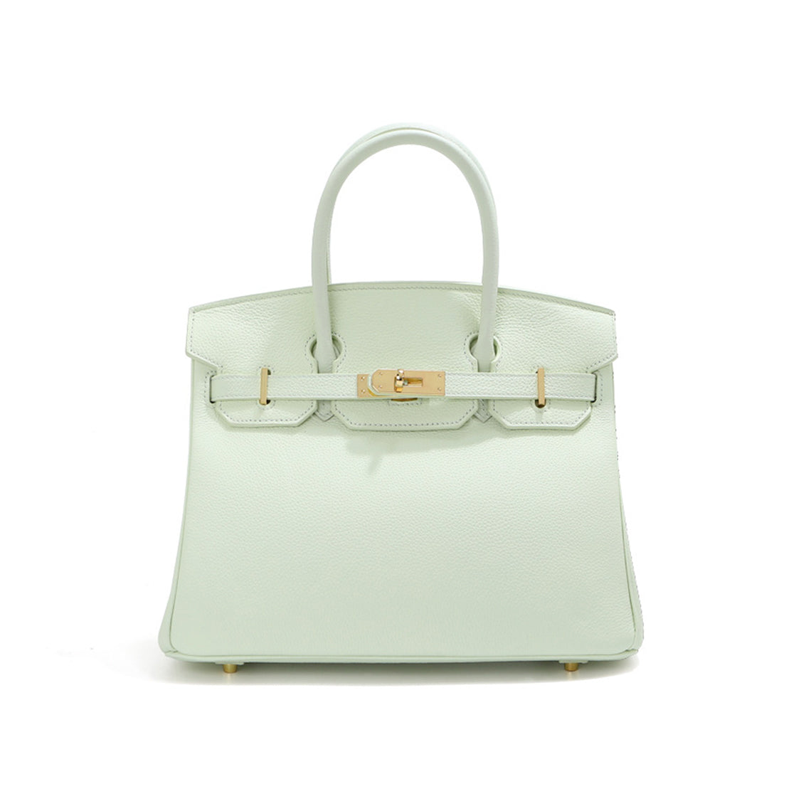 Top Grain Leather Inspired Birkin Handbag | Luxury Designer