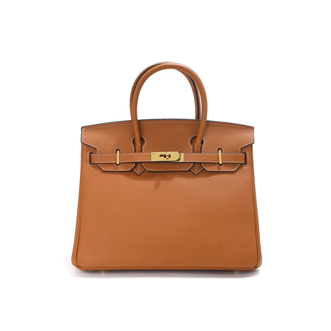 Top Grain Leather Inspired Birkin Handbag Luxury Designer Bags