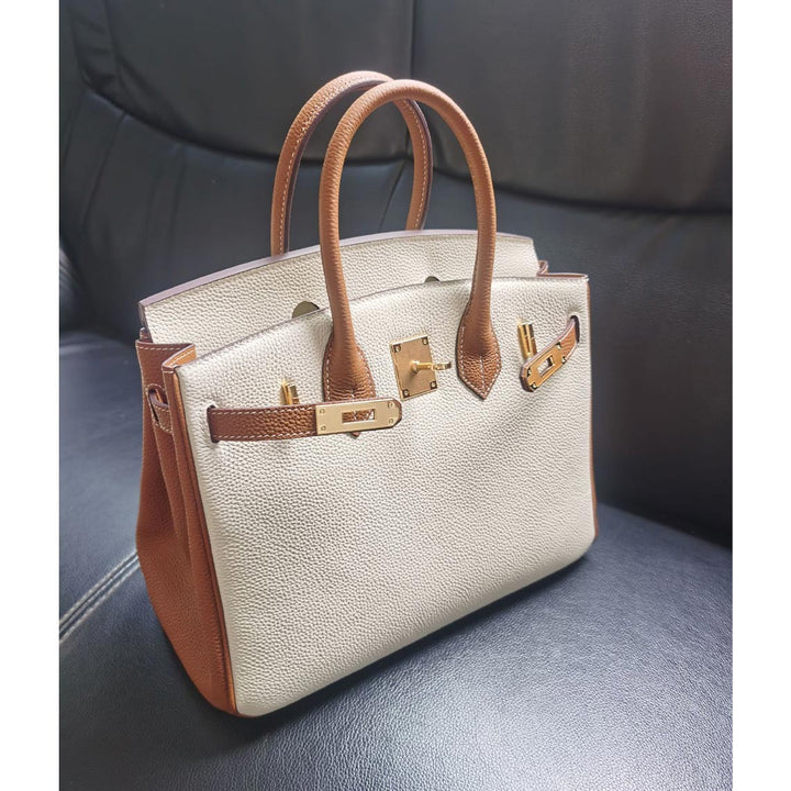 Top Grain Leather Inspired Birk Handbag