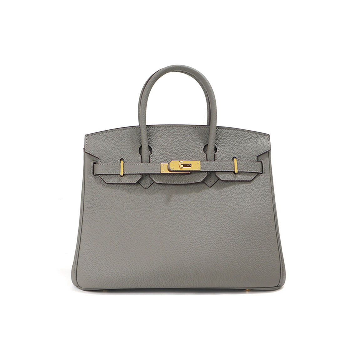 Top Grain Leather Inspired Birkin Handbag | Luxury Designer