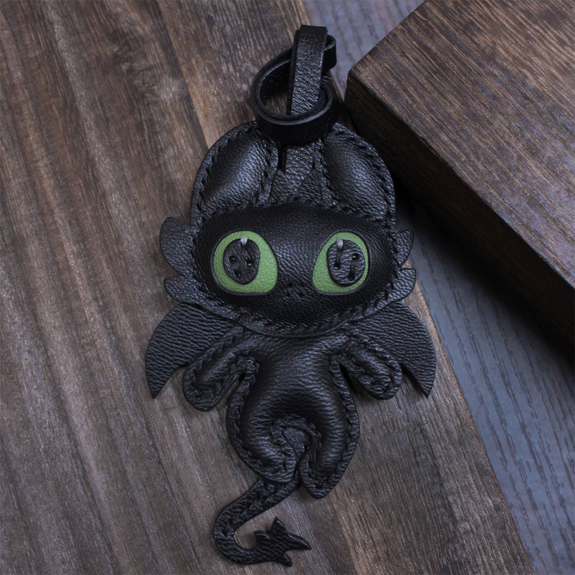 POPSEWING® Sheep Leather Toothless Dragon Keychain DIY Kits