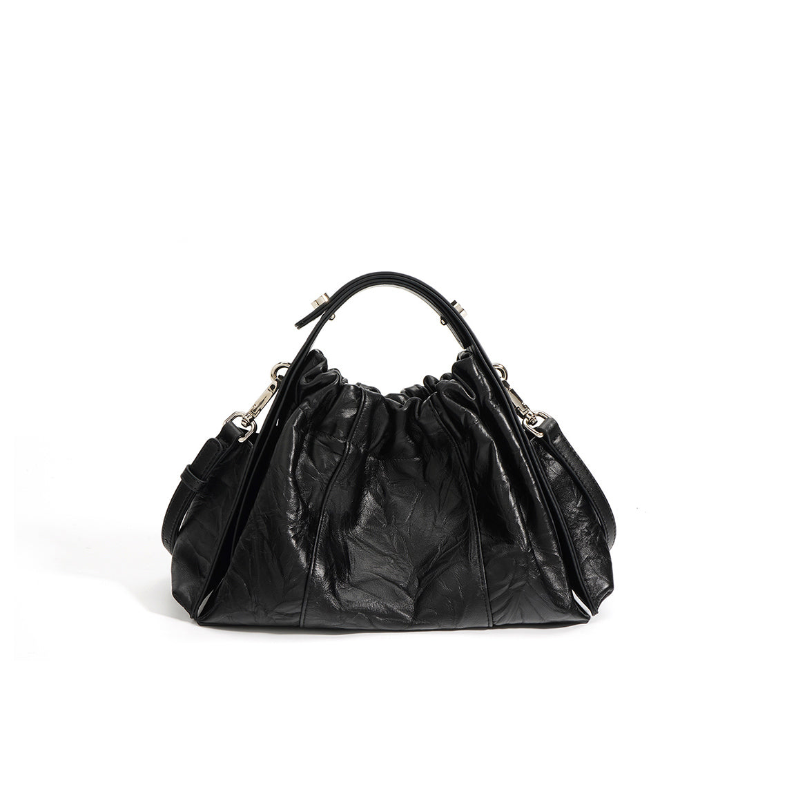 Top Grain Leather Women Cloud Handbag