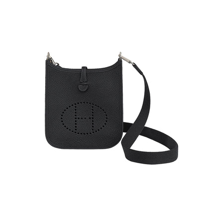 Inspired Black Evelyne Bag | Genuine Leather Luxury Bag 
