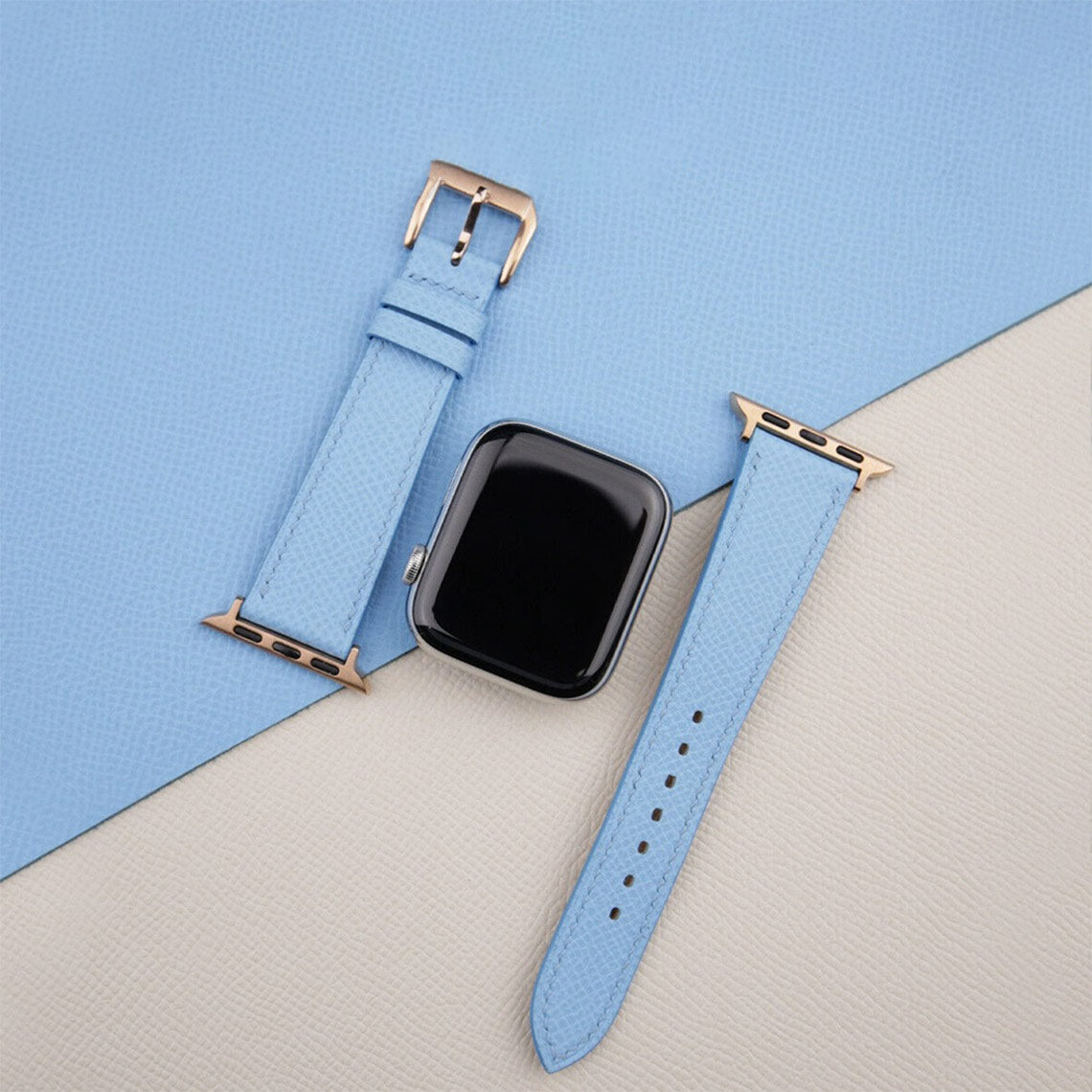 Apple Watch Band 42 mm | Blue Leather Watch Band for Women