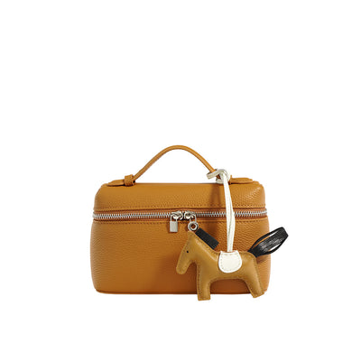 Top Grain Leather Inspired LP 19 Lunch Box Handbag