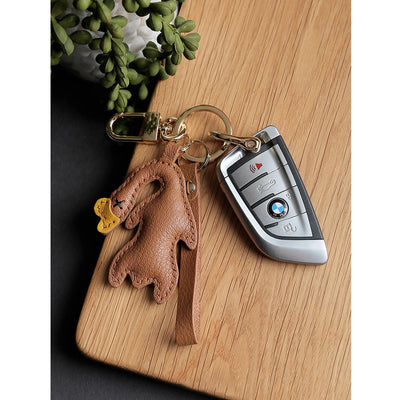 Roast Goose Leather Keychain | Funny Cute Car Key Keychain