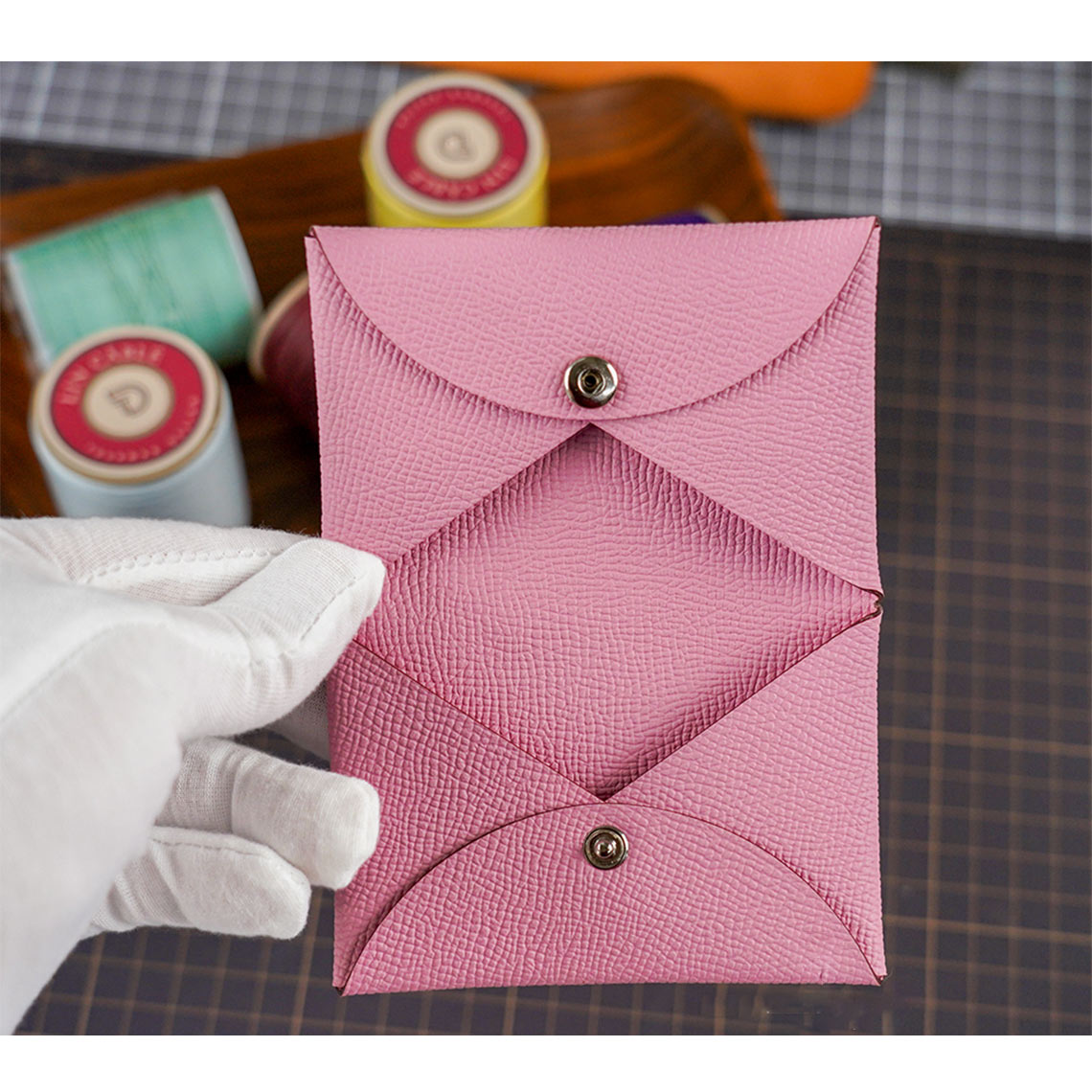 Epsom Leather Calvi Cardholder DIY Kit | DIY Wallet Kit - POPSEWING®