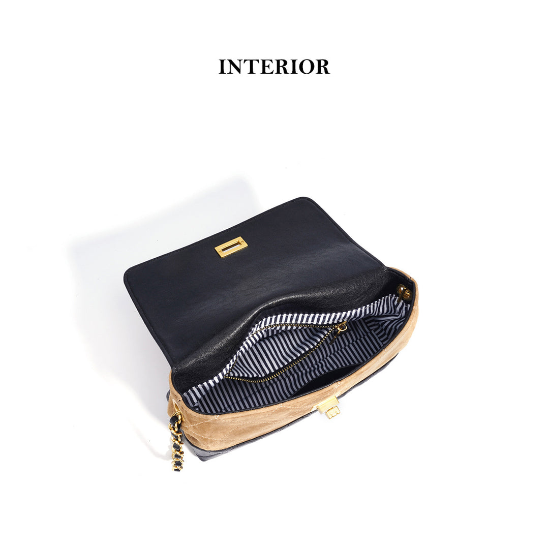 Top Grain Leather Women Fall Crossbody Bag