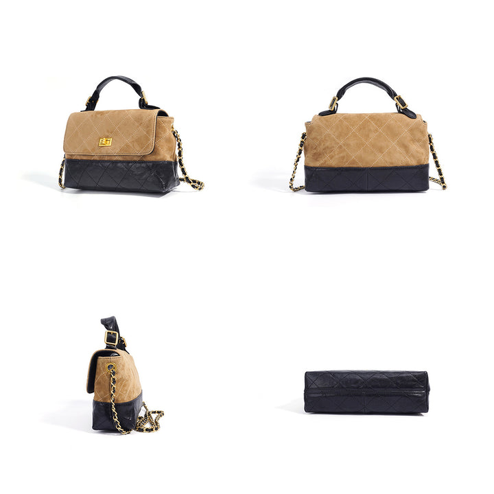 Top Grain Leather Women Fall Crossbody Bag