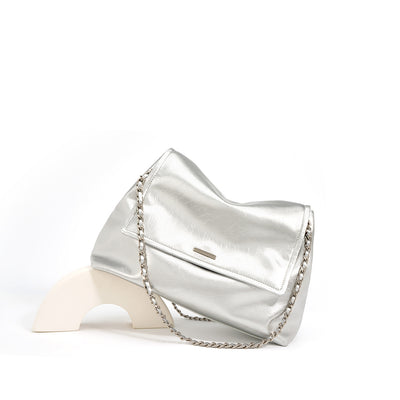 Leather Minimalism Chain Shoulder Bag