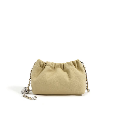 Top Grain Leather Small Cloud Chain Bag
