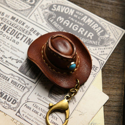 Handcrafted Cowboy Hat Keychain | Cute Keychains - POPSEWING®