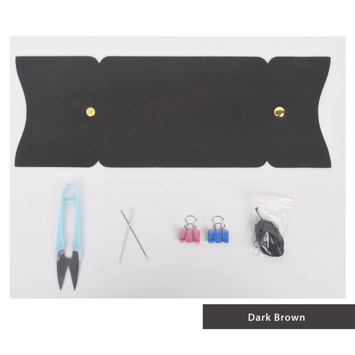 POPSEWING® Crazy Horse Leather Bifold Card Holder DIY Kit | Price Drop at Checkout