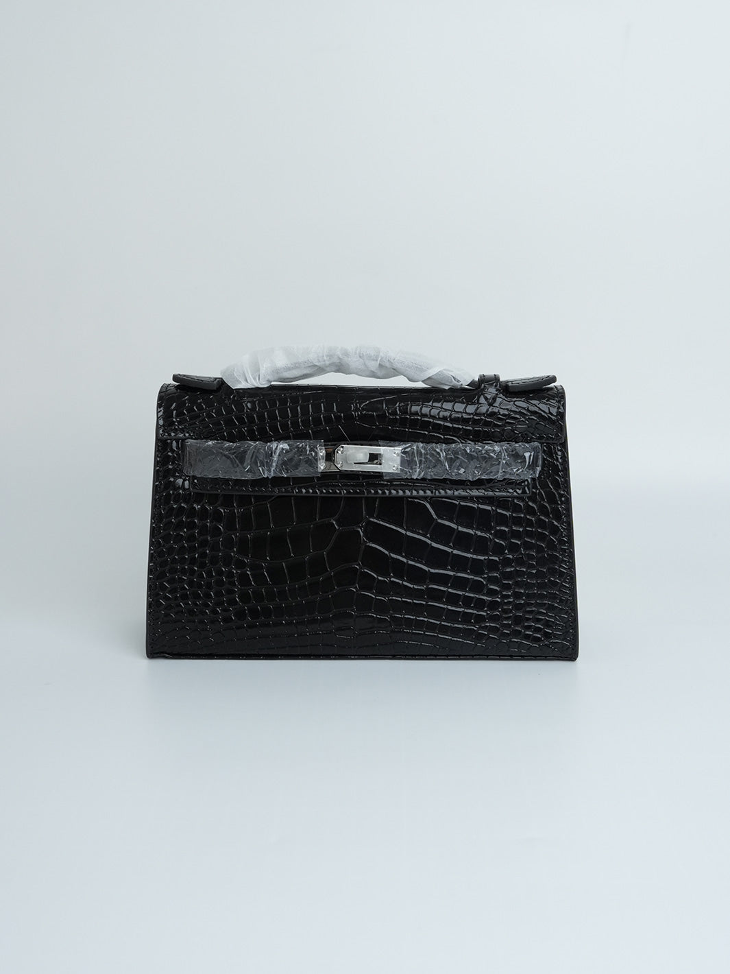 Leather Inspired Croc Clutch Bag