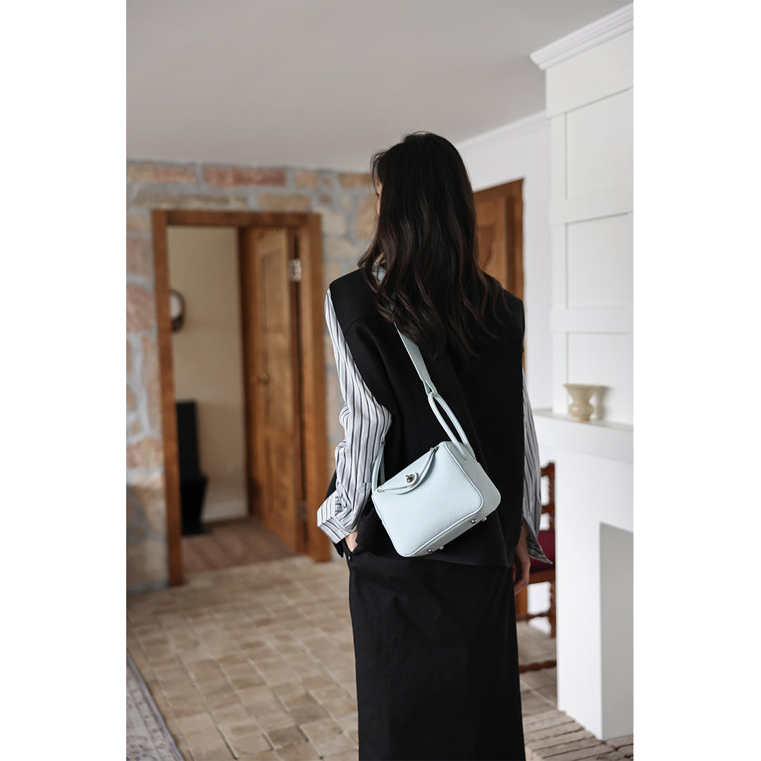 Tasche Kathleen About You Handtasche Schwarz Leather Fringe Hobo