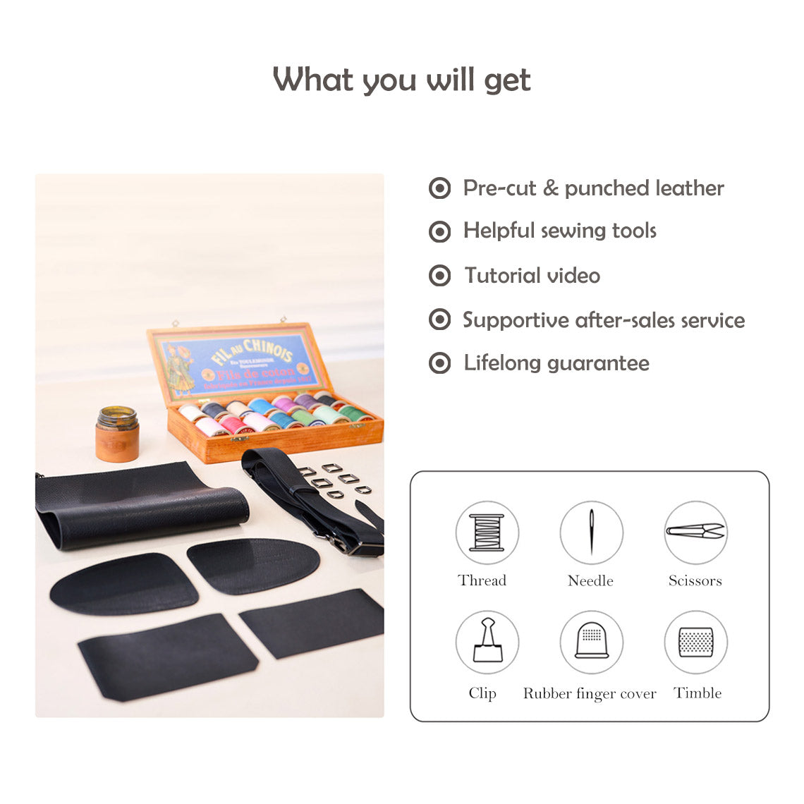 Black Boston Bag DIY Kits | DIY Handbag Kits for Beginners