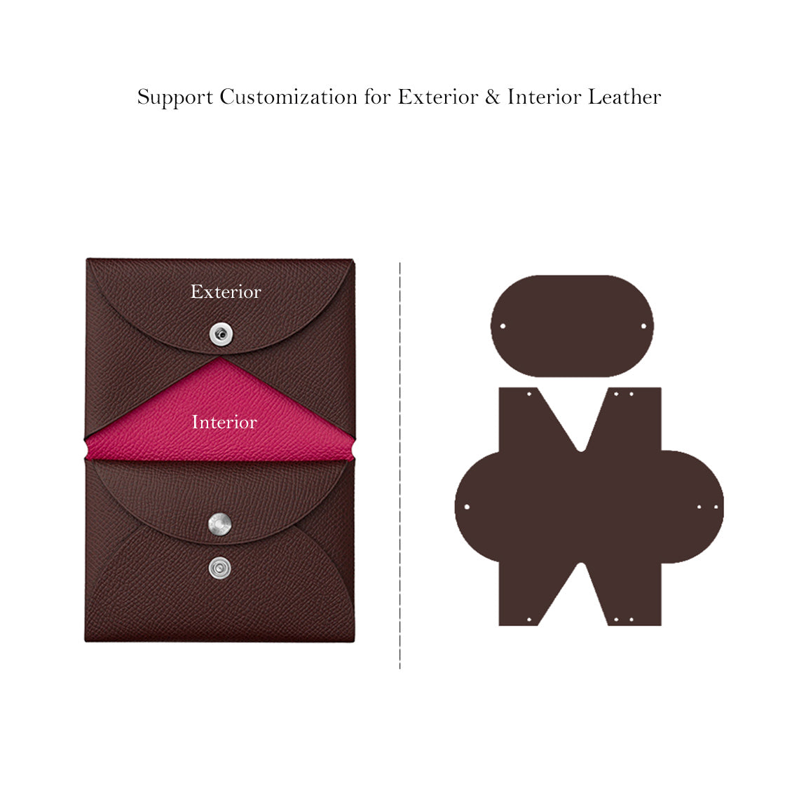 New Calvi Duo Card Holder DIY Leather Kits - POPSEWING®