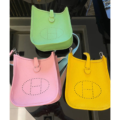Clemence Evelyne Bag Mini Handmade | Pink, Yellow, Green