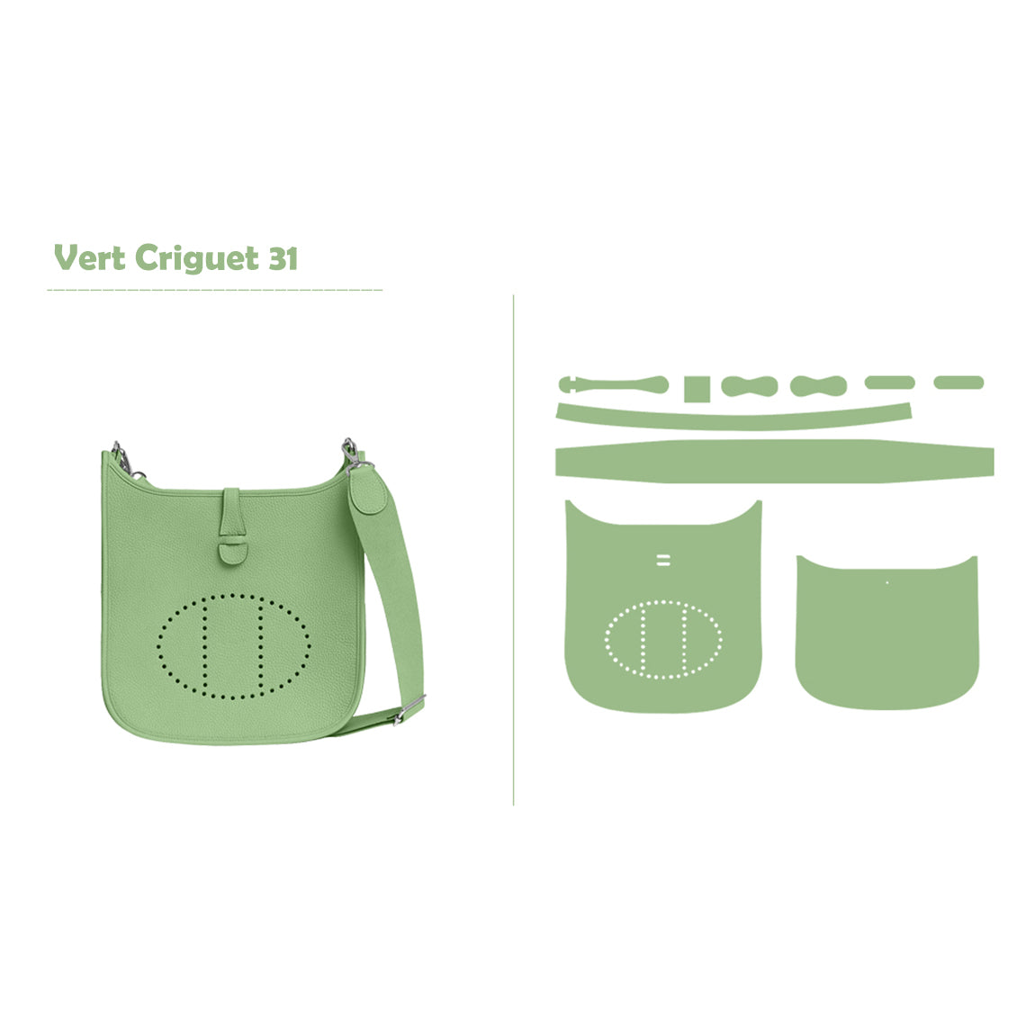 POPSEWING® Full Grain Leather Inspired Evelyn 29 Bag DIY Kits