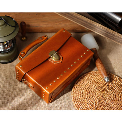 Brown Leather Bag for Women | DIY Handbag Making Kit - POPSEWING®