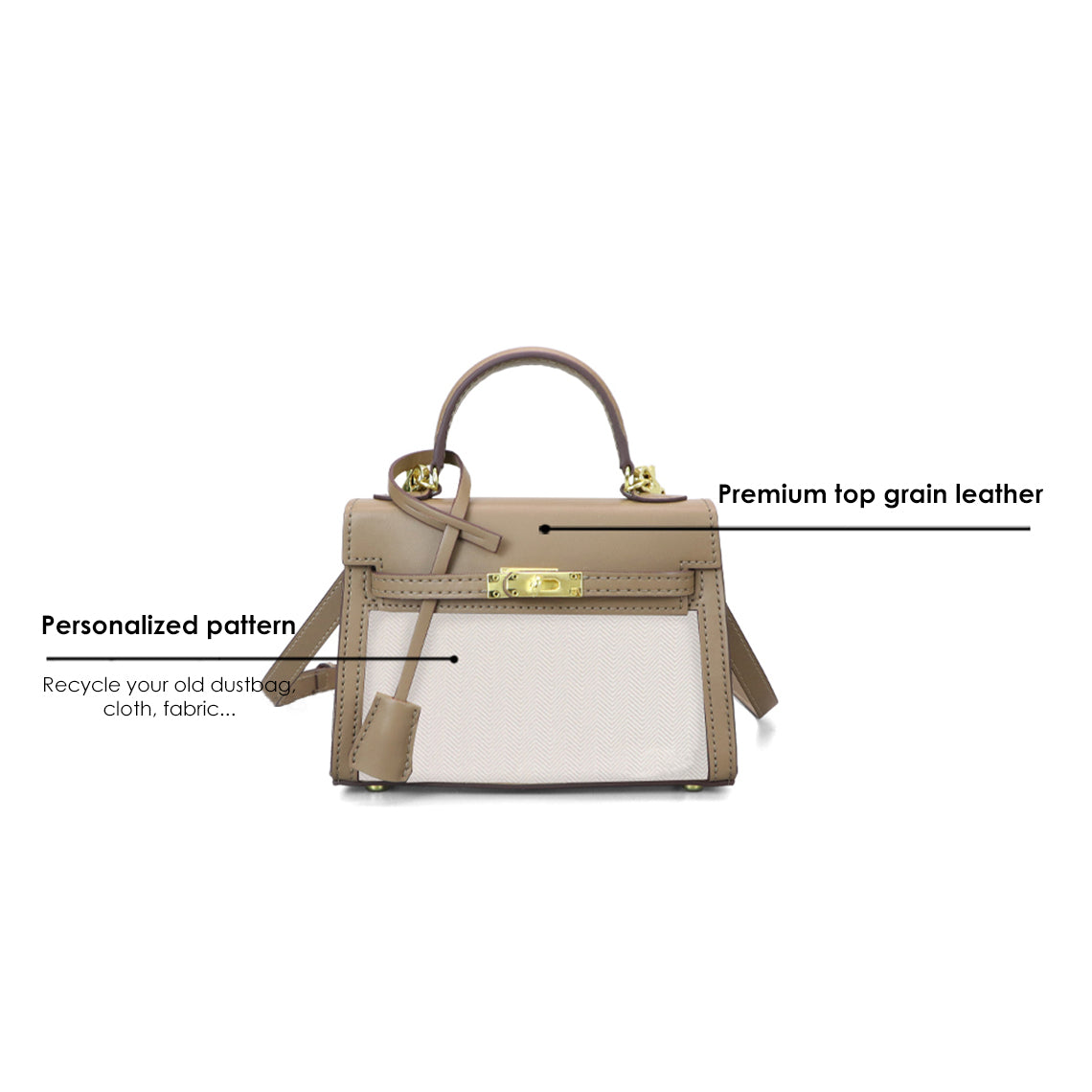 POPSEWING® Leather Dustbag Recycle Kelli Bag DIY Kit