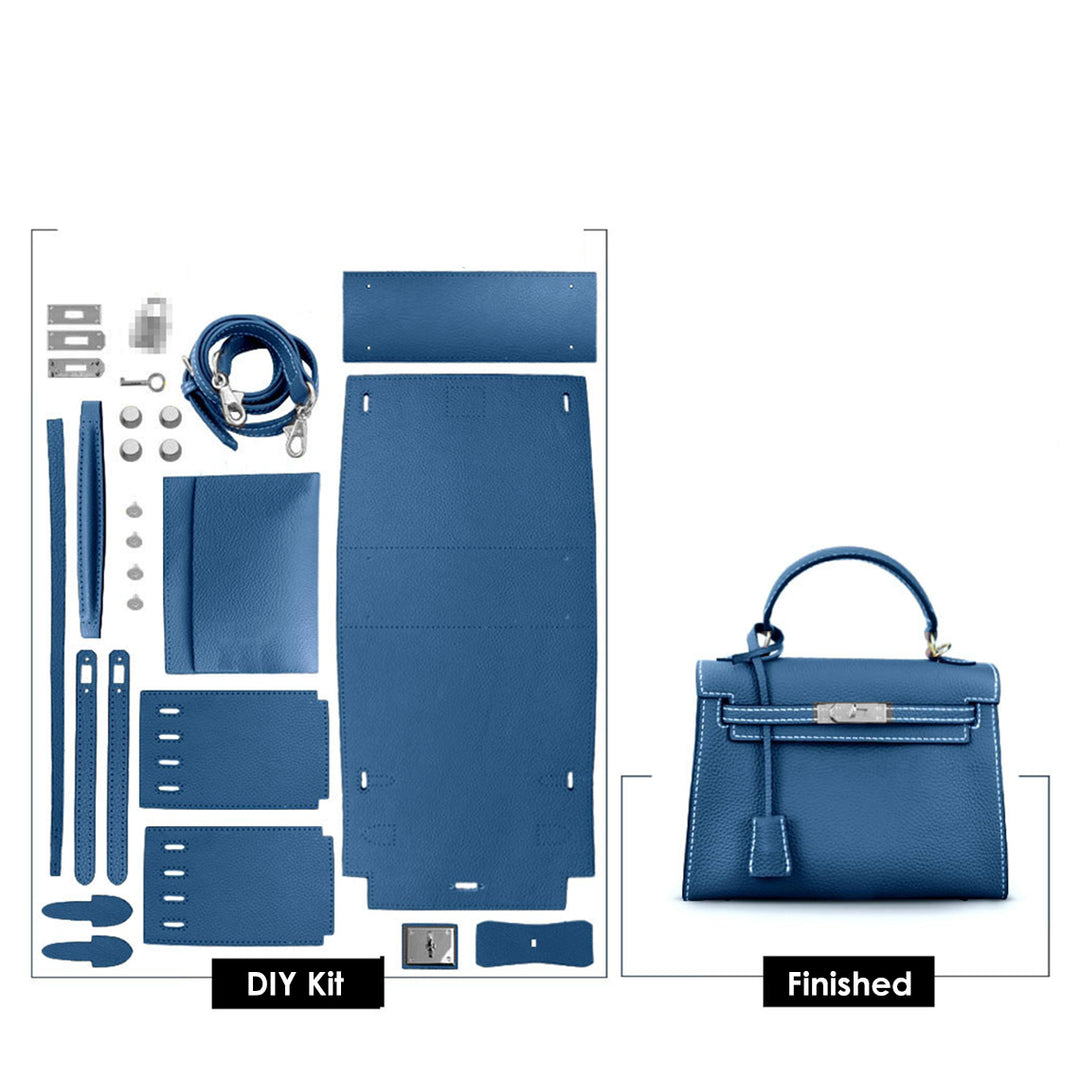 POPSEWING® Top Grain Leather Large Kelli Bag DIY Kit
