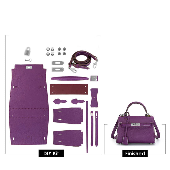 POPSEWING® Top Grain Leather Large Kelli Bag DIY Kit