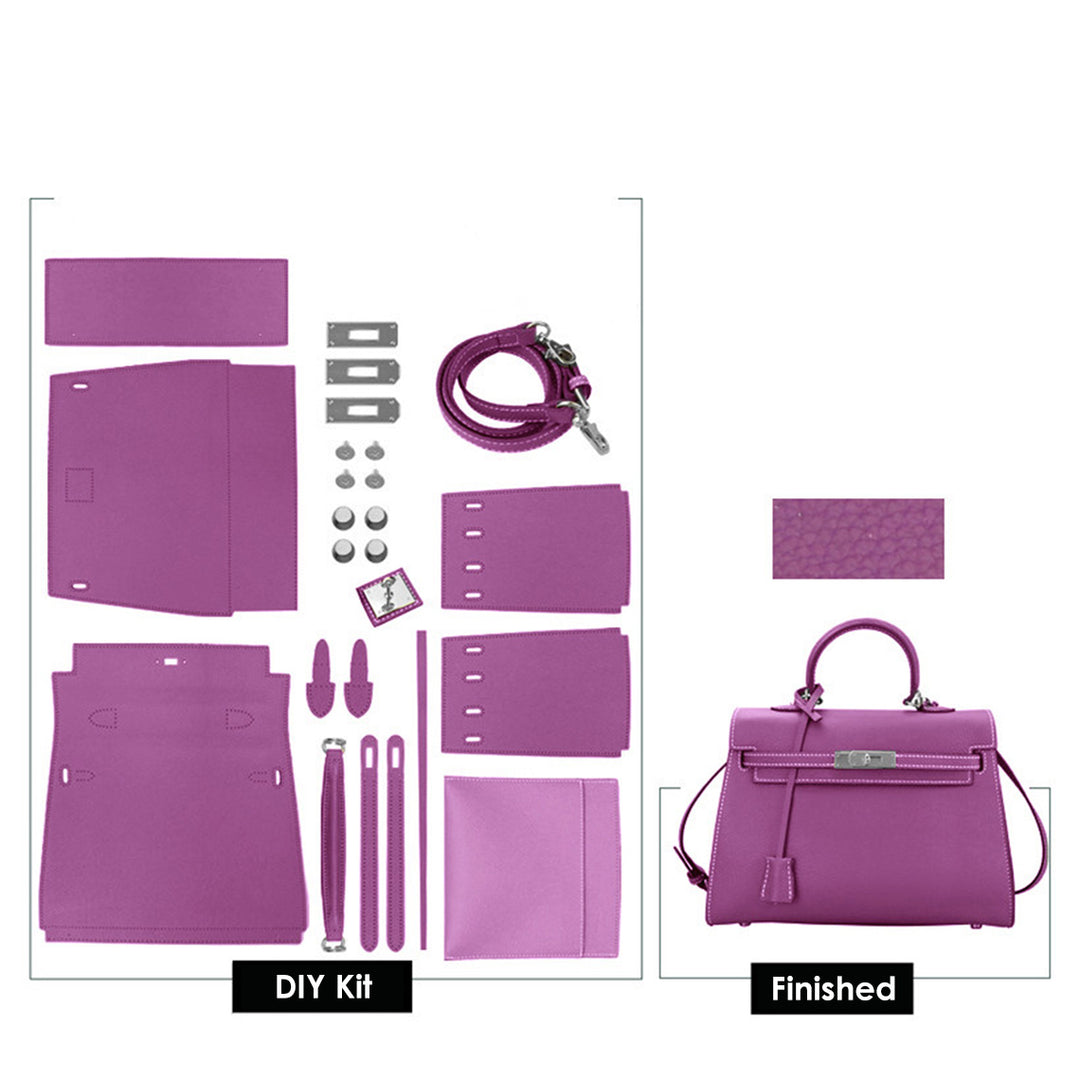 POPSEWING® Top Grain Leather Large Kelli Bag DIY Kit