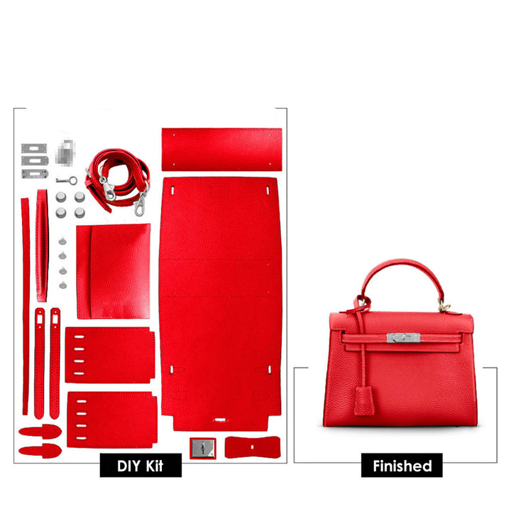 POPSEWING® Top Grain Leather Large Kelli Bag DIY Kit