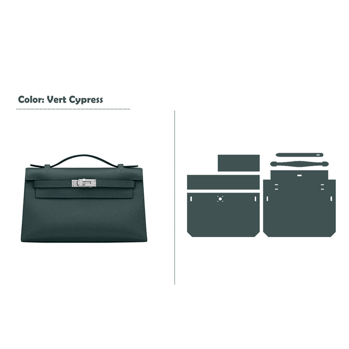 Dark Green Evening Bag | Handmade Luxury Leather Bags for Women - POPSEWING®