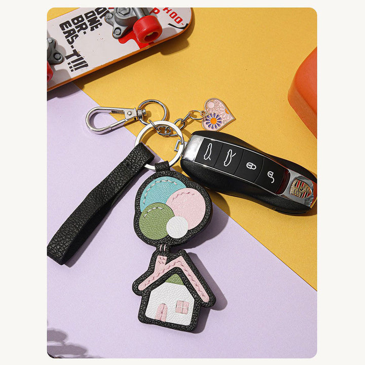 Leather Keychain Unique Design Keyfob for Car Key - POPSEWING®