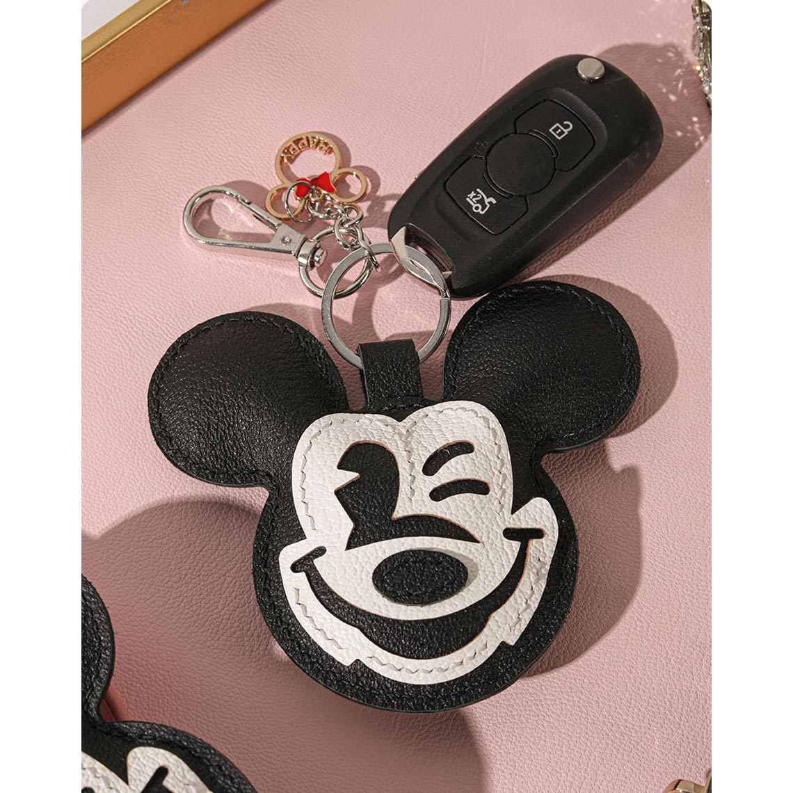 DIY Keychain Leather Kit | Make Your Own Leather Mickey Mouse Keychain - POPSEWING®
