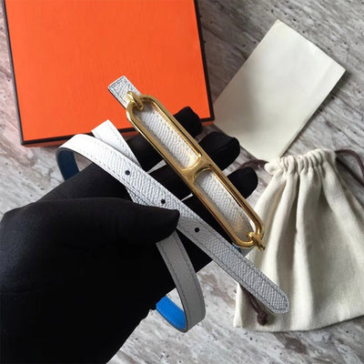 DIY White Roulis Slim Belt | Easy Leather Belt Making Kits - POPSEWING®