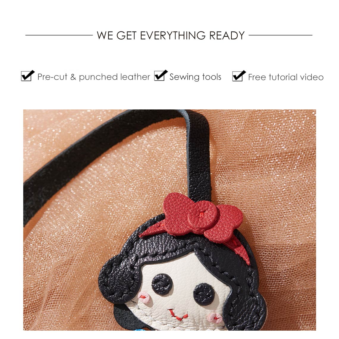 DIY Snow White Keychain Kit - POPSEWING®