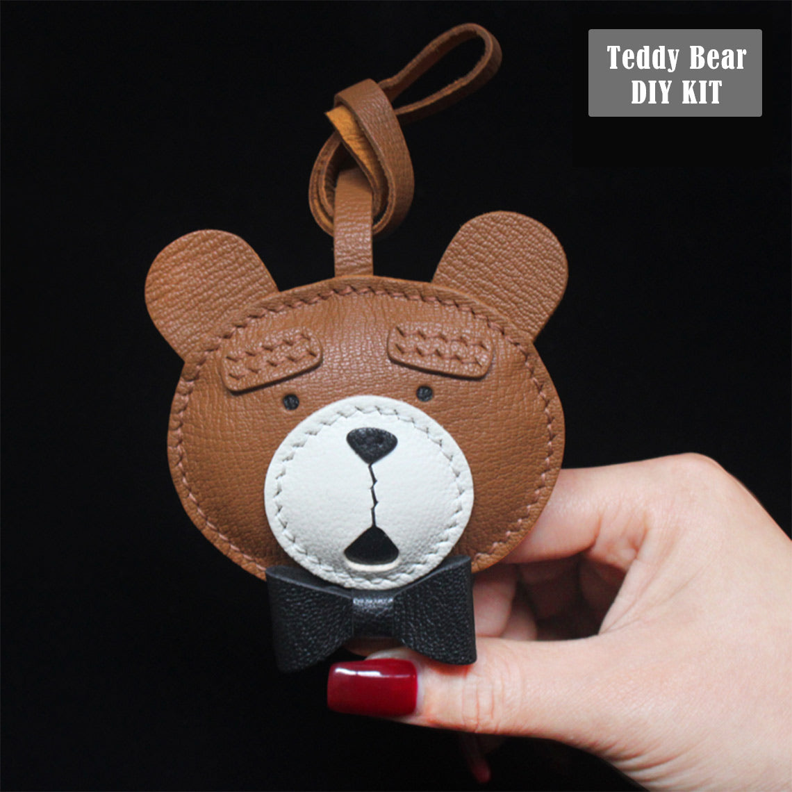 POPSEWING® Leather Double Faced Ted Keychain DIY Kits